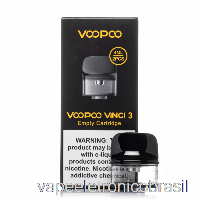 Vape Eletrônico Voopoo Vinci 3 Cápsulas De Reposição 4ml Cápsulas Recarregáveis